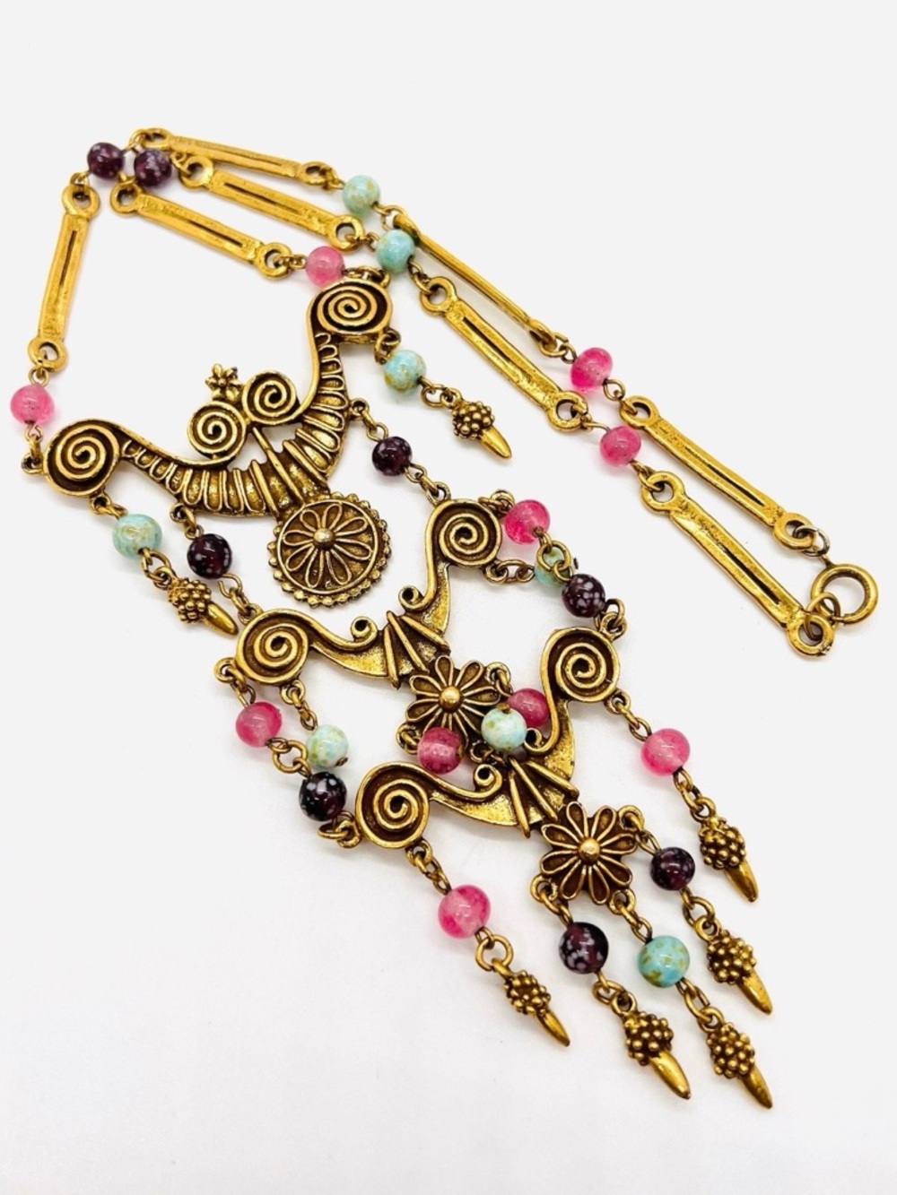 RARE GOLDETTE ETRUSCAN REVIVAL NECKLACE!! - Picture 2 of 16